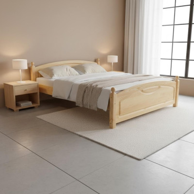 Cama de madera Cama de madera real Camas Dormitorio Hotel 200x200 Estilo Muebles macizos