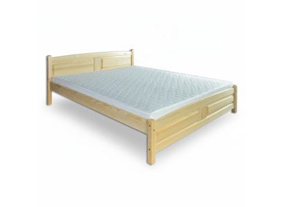 Cama 200x200 cm Cama de madera maciza Estructura de cama de madera maciza Cama doble