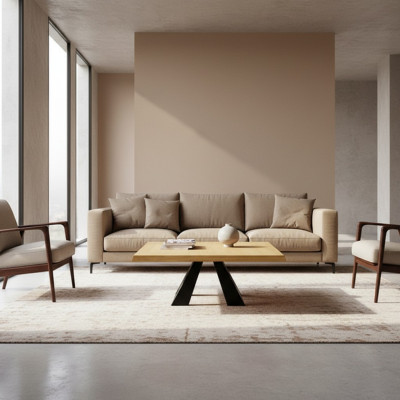 Mesa de centro de sofá Mesa de sofá Mesa auxiliar de sofá de madera maciza Muebles macizos 100x60cm