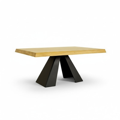 Diseño de mesa de centro de madera maciza para sala de estar, mesa auxiliar.