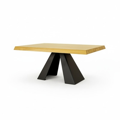 Diseño X mesa de centro de piernas de pino macizo Muebles de madera real Mesa auxiliar Mesas