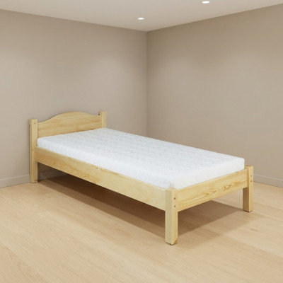 Cama de madera maciza 100x200 Individual Pino macizo Cama juvenil Cama de madera maciza Nueva