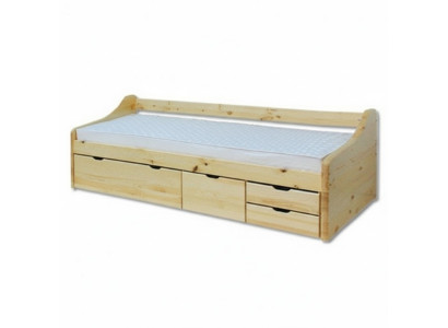 Cama de madera Cama de madera real Dormitorios Hotel 90x200 Estilo Muebles macizos