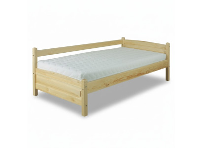 Cama de madera maciza Pino Estructura de cama 90x200 Hecho a mano Madera maciza Nueva Cama de invitados