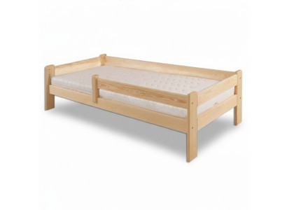 Cama Cama juvenil Pino Cama para niños de madera maciza Cama de madera 90x200 con armazón de cama de madera