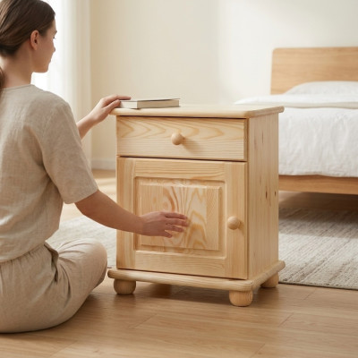 Mesita de noche de madera mesitas mesas consolas macizas consolas cómoda estilo casa de campo