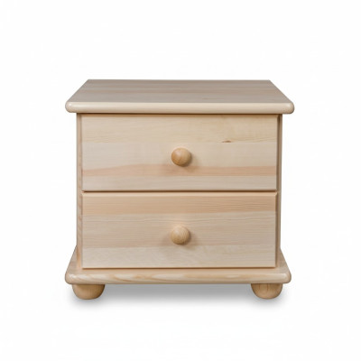 Mesa de noche de madera maciza, mesita de noche, consola de noche, dormitorio, hecho a mano, madera.
