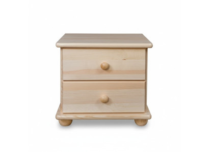 Mesa de noche de madera maciza, mesita de noche, consola de noche, dormitorio, hecho a mano, madera.