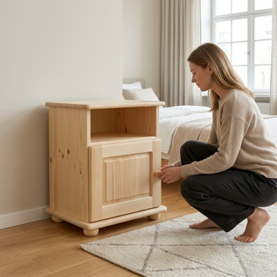 Mesitas de noche consolas macizas mesita de noche mesa de madera cómoda de madera auténtica consolas.