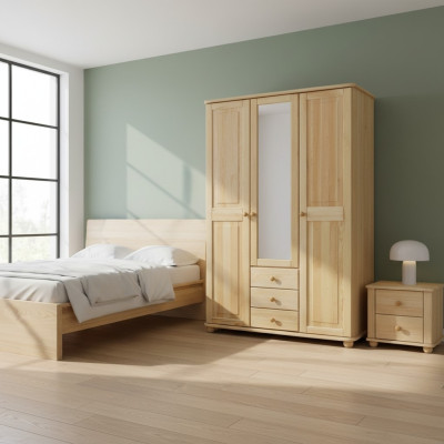 Armario de pino - Armario de madera maciza - Armario de dormitorio - Armarios rústicos nuevos