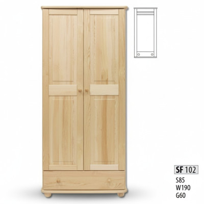 Armario de madera para dormitorio armario Hecho a mano real armario de madera maciza