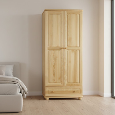 Madera real Madera maciza Armario de madera maciza Armario Armario de dormitorio Nuevo