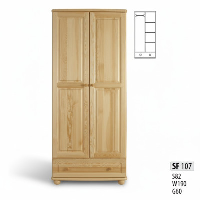 Madera real Madera maciza Armario de madera maciza Armario Armario de dormitorio Nuevo