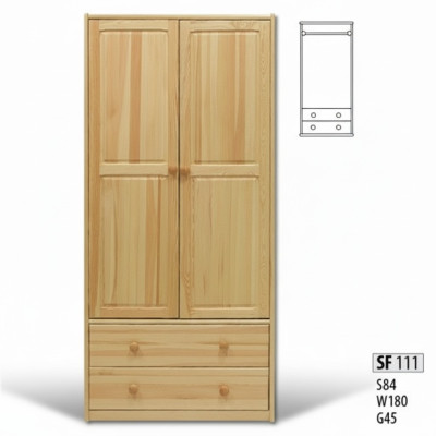 Armario de pino - Armario de madera maciza para dormitorio - Armarios nuevos