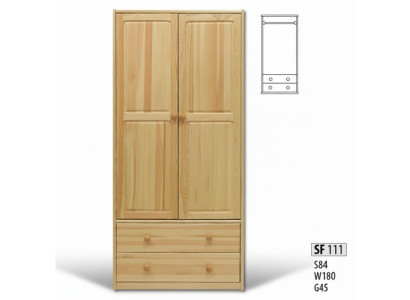 Armario de pino - Armario de madera maciza para dormitorio - Armarios nuevos