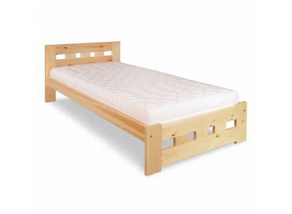 Cama individual cama de juventud cama de pino cama de pino madera maciza cama de madera 100x200 hecho a mano