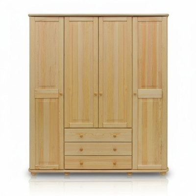 Madera maciza Armario de madera Armario Armario de dormitorio Macizo Nuevo