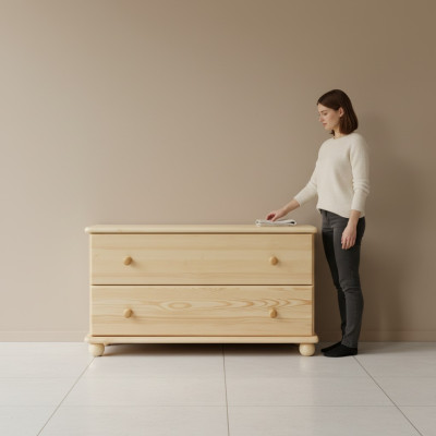 Cómoda Diseño Mueble Bajo Credenza Armario Madera Real Cómodas Aparador