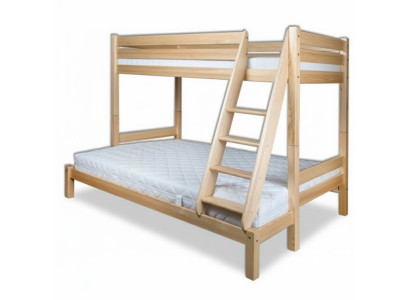 Litera litera de pino macizo de madera completa cama para niños cama alta cama nueva