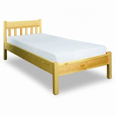 Cama de madera maciza 100x200 Cama individual Pino macizo Cama juvenil Cama de madera maciza completa
