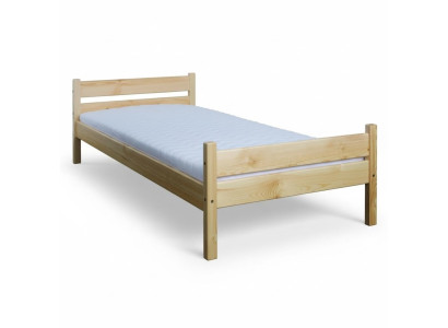Cama individual de pino macizo de pino cama de madera de pino 100x200 marco de cama de madera