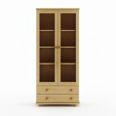 Vitrina aparador de sala de estar de madera maciza vitrinas de vidrio armario de madera maciza