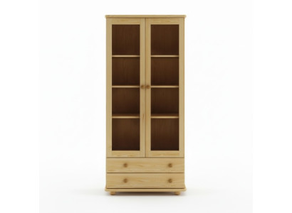 Vitrina aparador de sala de estar de madera maciza vitrinas de vidrio armario de madera maciza