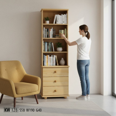 Estantería de libros Pared de libros Estantería de madera Estante Armario Armario de pared Madera Muebles Estantes Nuevo