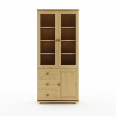 Vitrina Muebles de sala Aparador Madera Vitrinas Vidrio Armario Madera maciza