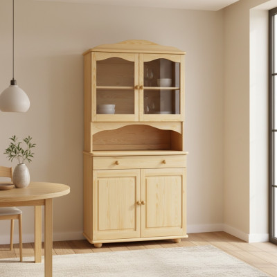 Vitrina armario Clásicas vitrinas Salas de estar Armarios Credenzas Nuevos