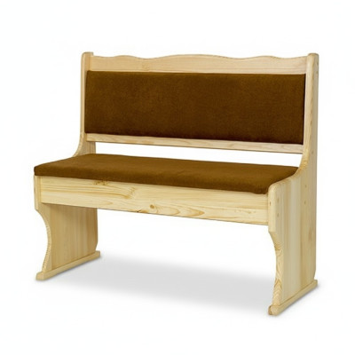 Banco de madera de pino de 100 cm de longitud, mueble macizo de cocina, auténtica madera.
