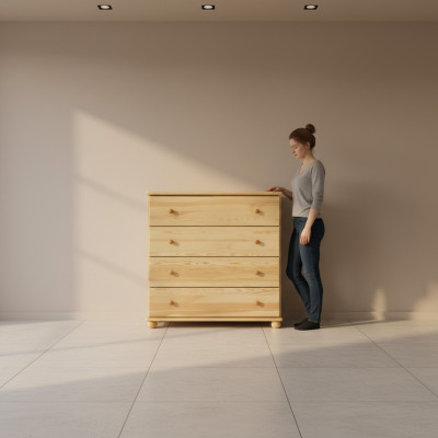 Mueble aparador de madera maciza de alta calidad, cómoda, nuevo armario con cajones.