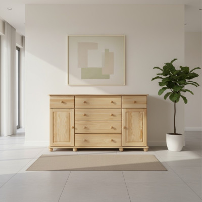 Diseño cómoda hecha a mano de madera aparador buffet armario nuevo muebles de madera maciza nuevo