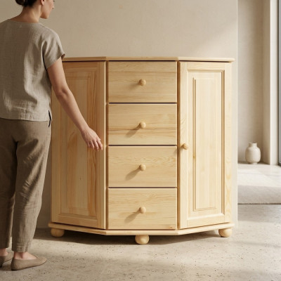 Cómodas, cómoda masiva de madera maciza, armarios nuevos, mueble aparador, armario, sideboard