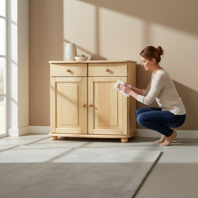 Diseño cómoda hecho a mano de madera mueble de madera maciza nuevo aparador