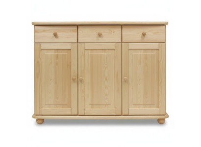 Aparador aparador cómoda Pino macizo Sala de estar maciza Madera maciza Madera