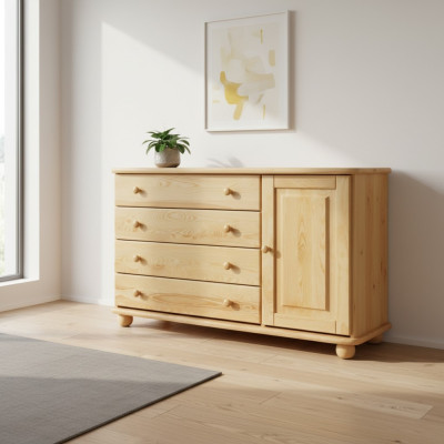 Cómoda Masiva Cómoda Nueva Mueble Armario Aparador Madera maciza Armarios
