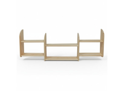 Estantería de madera maciza de pino 150 * 19 * 47 cm Librería Oficina Estante Madera real