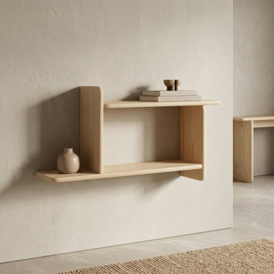 Estantería de pared de madera hecha a mano, estante, estantería de libros, conjunto de muebles de salón, sala de estar, estante de pared de madera maciza.