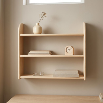 Estantería de pared librería armario de libros estantería de pared de la sala de estar estante de madera maciza.