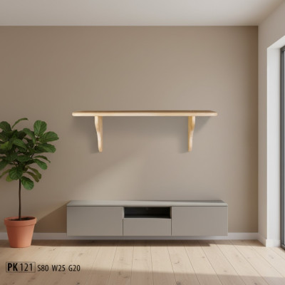 Estante de pared Librería Armario de libros Estantería de madera maciza Muebles de madera Muebles hechos a mano