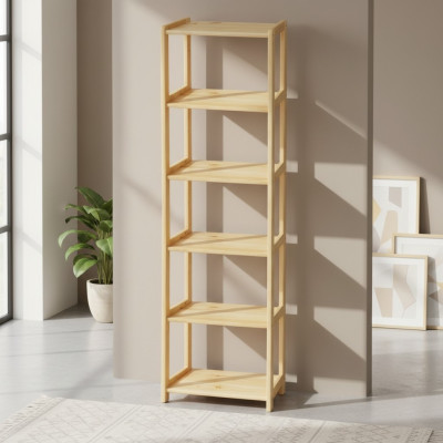 Estantería de almacenamiento, estante, estantería de libros, estantería de pared, muebles de madera maciza hechos a mano.
