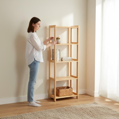 Estantería de pared estantes librería estante de libros mueble de pared hechos a mano muebles de madera estantes
