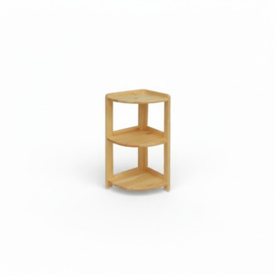 Estante de esquina de madera maciza, armario de almacenamiento de estantes macizos de mobiliario de 30x30x86cm, nuevo.