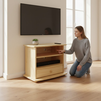 Mueble aparador macizo de madera auténtica nuevo armario buffet.
