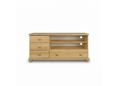 rtv aparador de madera, cómoda, aparadores, cómodas de sala de estar 124 cm, muebles sólidos.