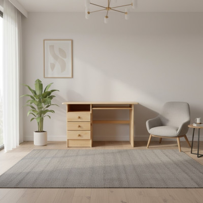 Escritorio de madera real, mesa maciza, muebles de oficina macizos, escritorios de madera.