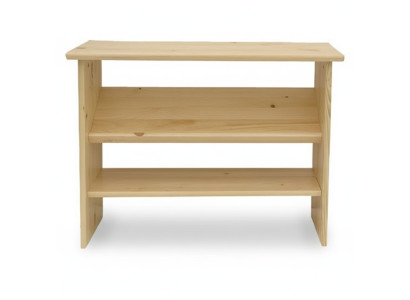 Soporte para zapatos hecho a mano de 2 capas, estante para zapatos de 2 niveles, estante de zapatos de madera maciza