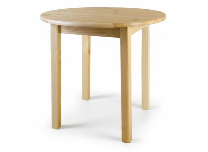 Mesa redonda de comedor Mesa de madera Pino macizo Mesa hecha a mano Mesa redonda