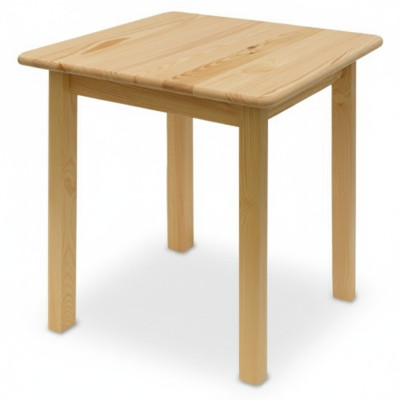 Mesa de comedor Madera Mesas Sala de estar Comedor 75x75 Madera maciza Mesas de comedor Madera maciza Mesa